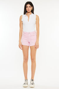 Thumbnail for Kancan Raw Hem High Waist Denim Shorts