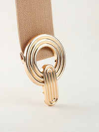 Thumbnail for Geometric Buckle Elastic Wide Belt