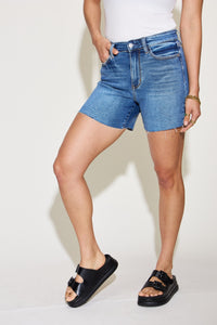 Thumbnail for Judy Blue Full Size High Waist Slim Denim Shorts