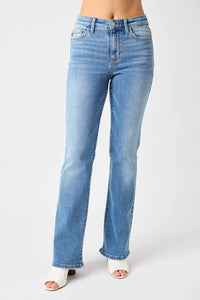 Thumbnail for Judy Blue Full Size Mid-Rise Waist Straight Jeans