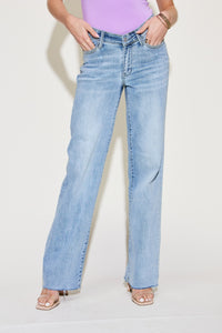 Thumbnail for Judy Blue Full Size V Front Waistband Straight Jeans