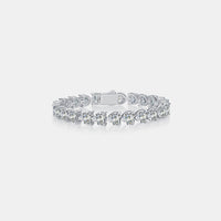 Thumbnail for 24 Carat Moissanite 925 Sterling Silver Heart Bracelet