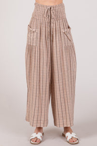 Thumbnail for SAGE + FIG Cotton Gauze Wash Stripe Pants