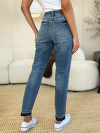 Thumbnail for Judy Blue Full Size Mid Rise Rigid Magic Release Hem Jeans