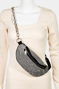 Thumbnail for Fame Pave Rhinestone Crossbody Bag