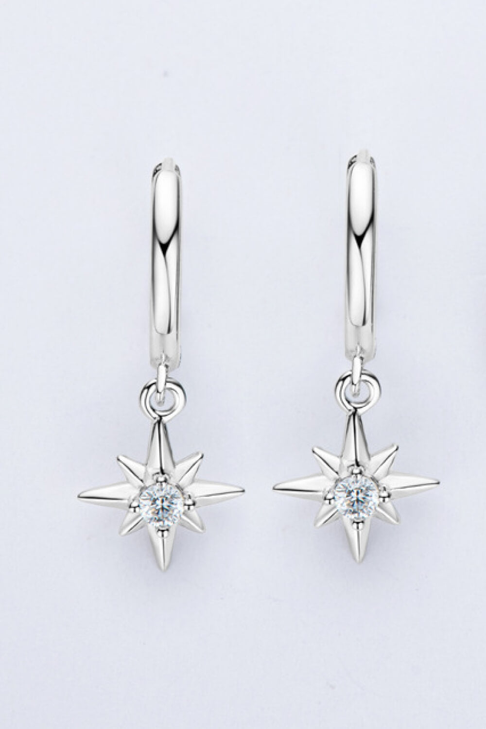 Moissanite Star Drop Earrings