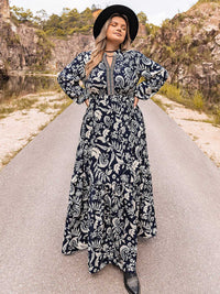 Thumbnail for Plus Size Long Sleeve Maxi Dress