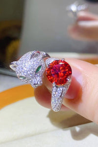 Thumbnail for 2 Carat Moissanite Adjustable Animal Ring