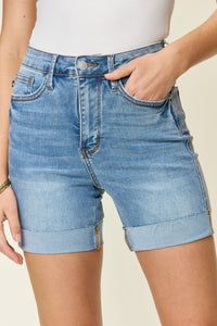 Thumbnail for Judy Blue Full Size Tummy Control High Waist Denim Shorts