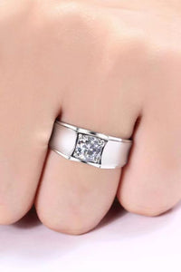 Thumbnail for 1 Carat Moissanite Wide Band Ring