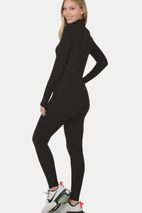 Thumbnail for Zenana Full Size Turtleneck Top and Leggings Lounge Set