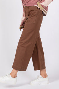 Thumbnail for SAGE + FIG Wide Leg Cropped Pants