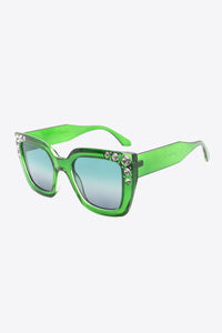 Thumbnail for Inlaid Rhinestone Polycarbonate Sunglasses