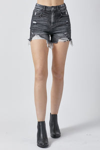 Thumbnail for RISEN Full Size High Rise Distressed Denim Shorts