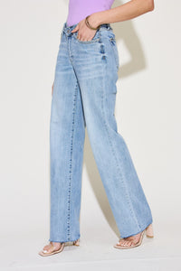 Thumbnail for Judy Blue Full Size V Front Waistband Straight Jeans