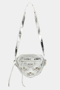 Thumbnail for Fame PU Leather Triangle Crossbody Bag