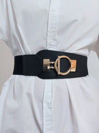 Thumbnail for PU Elastic Wide Belt with Alloy Buckle