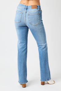 Thumbnail for Judy Blue Full Size Mid-Rise Waist Straight Jeans