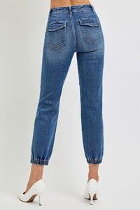 Thumbnail for RISEN Full Size High Rise Ankle Jogger Jeans