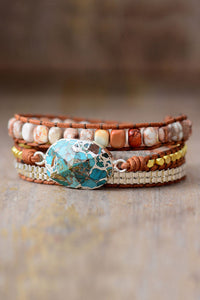 Thumbnail for Handmade Natural Stone Copper Bracelet