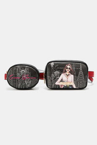 Thumbnail for Nicole Lee USA Double Pouch Fanny Pack