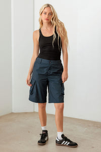 Thumbnail for Le Lis Navy Cargo Bermuda Shorts