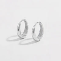 Thumbnail for 925 Sterling Silver Huggie Earrings