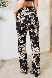 Thumbnail for Heimish Full Size High Waist Floral Flare Pants