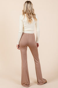 Thumbnail for Mittoshop Stretchy Soft Elastic Waist Flare Pants