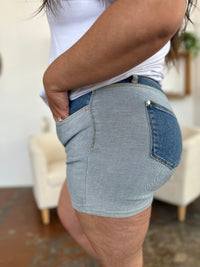 Thumbnail for Judy Blue Full Size Color Block Denim Shorts