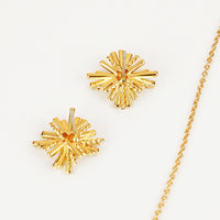 Thumbnail for Starburst Gold-Plated Earrings and Necklace Set