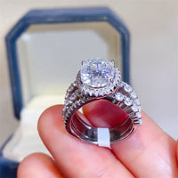 Thumbnail for 3 Carat Moissanite 925 Sterling Silver Layered Ring