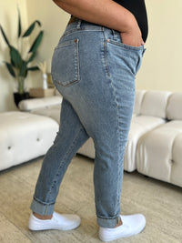 Thumbnail for Judy Blue Full Size High Waist Cuff Hem Jeans