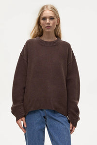 Thumbnail for Basic Bae Round Neck Dropped Shoulder Sweater