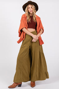 Thumbnail for SAGE + FIG High Rise Corduroy Wide Leg Pants