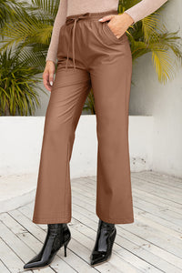 Thumbnail for Ivy Lane Drawstring Wide Leg Long Pants