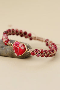 Thumbnail for Handmade Heart Shape Natural Stone Bracelet