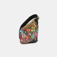 Thumbnail for Nicole Lee USA Vegan Leather Leopard & Lip Pattern Crossbody Bag