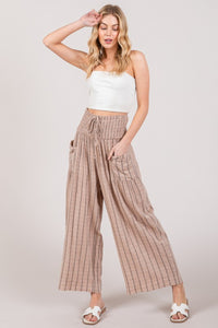 Thumbnail for SAGE + FIG Cotton Gauze Wash Stripe Pants