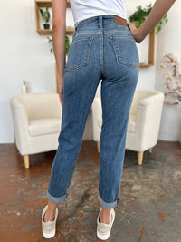 Thumbnail for Judy Blue Full Size Cuffed Hem Slim Jeans