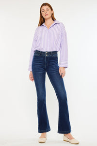 Thumbnail for Kancan High Rise Double Waistband Flare Jeans