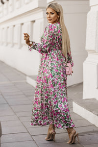 Thumbnail for Floral Deep V Maxi Dress