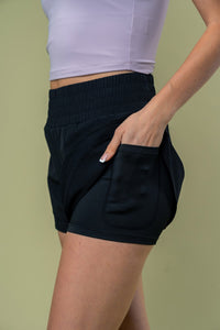 Thumbnail for White Birch Full Size High Waisted Knit Shorts