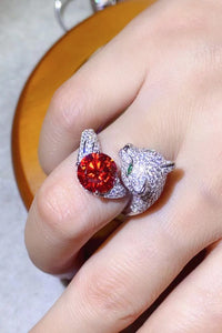 Thumbnail for 2 Carat Moissanite Adjustable Animal Ring