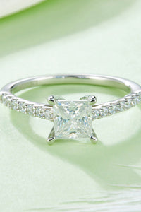 Thumbnail for 1.21 Carat Moissanite 925 Sterling Silver Side Stone Ring