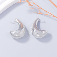 Thumbnail for Alloy Rhinestone C-Hoop Earrings