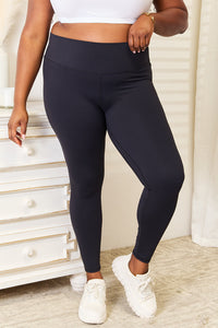 Thumbnail for Double Take Wide Waistband Sports Leggings