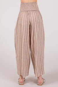 Thumbnail for SAGE + FIG Cotton Gauze Wash Stripe Pants