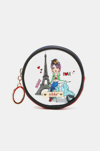 Thumbnail for Nicole Lee USA Keychain Round Coin Purse