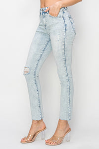 Thumbnail for Risen Full Size High Rise Distressed Skinny Jeans